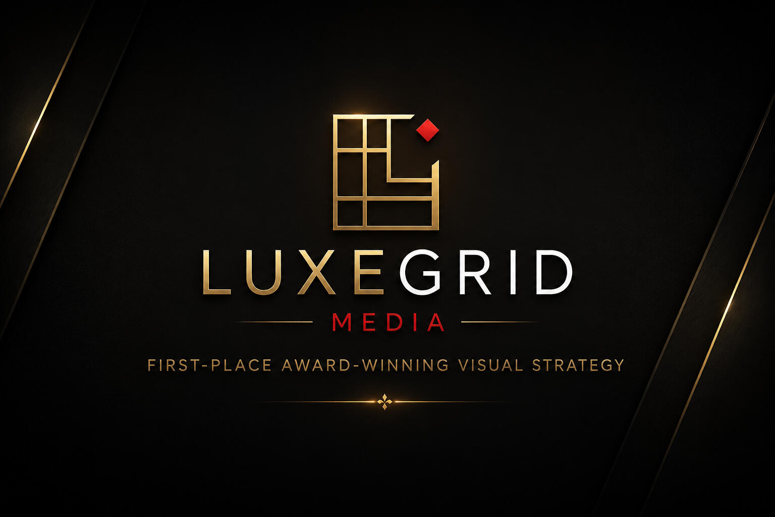 LuxeGrid Media commercial photography and visual strategy brand logo